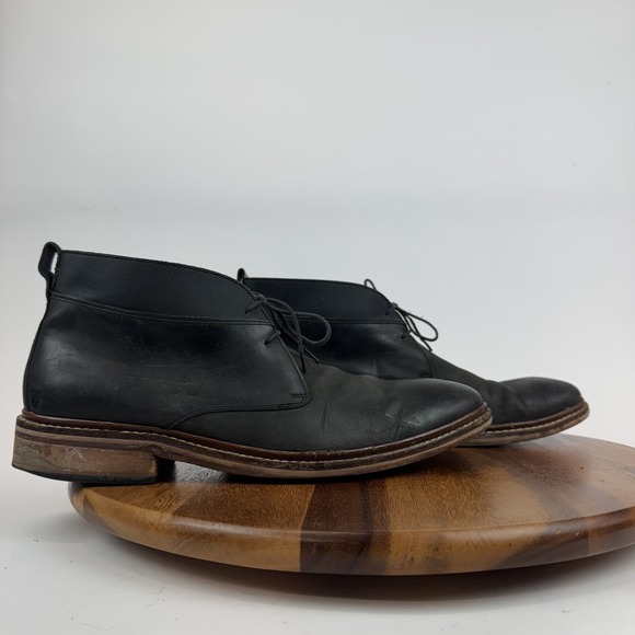 Mens Cole Haan Colton‎ Black Leather Comfort Casual Chukka Ankle Boots Size 13 M